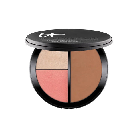 Your Most Beautiful You Matte Bronzer, Radiance Luminizer & Brightening Blush  Makeup Palette
